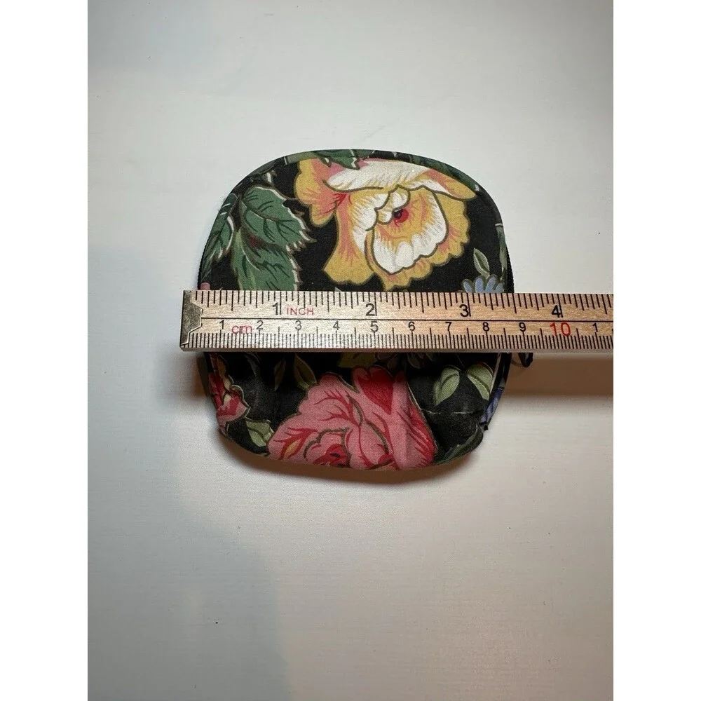 Vintage Quilted Floral Cosmetic Bag 3-Piece Set Travel Makeup Pouches
